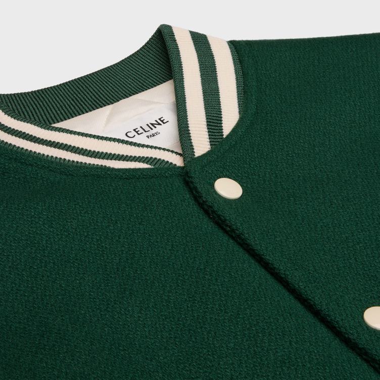 CELINE groente los teddyjack van getextureerde wol 4TLH81777