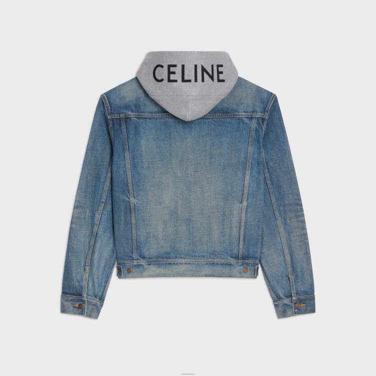 CELINE unie wassen truckerjack van denim 4TLH81856