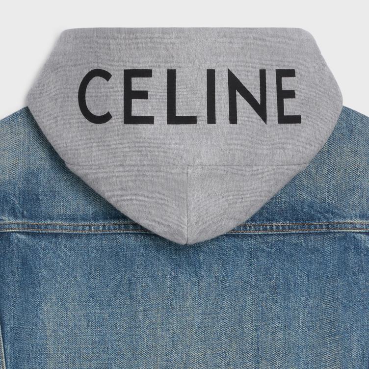 CELINE unie wassen truckerjack van denim 4TLH81856