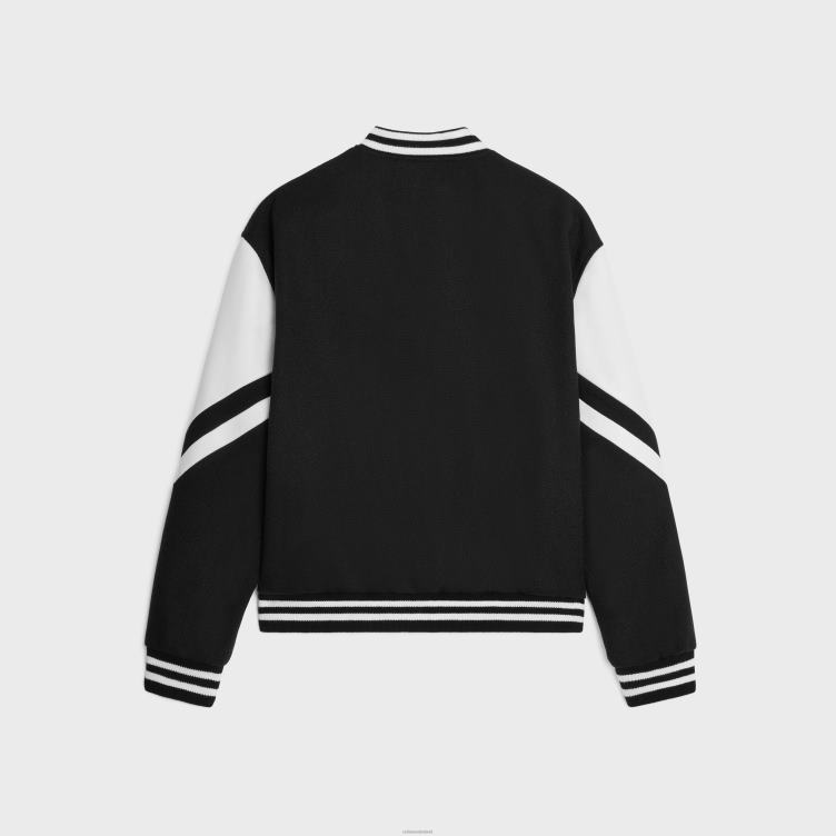 CELINE zwart Jackson teddyjack van getextureerde wol 4TLH81775