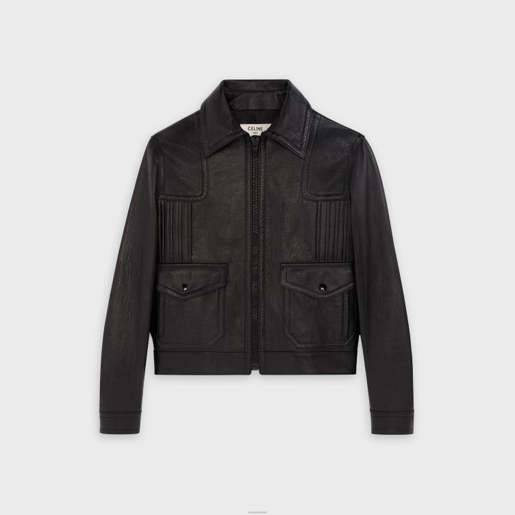 CELINE zwart Paul blouson van lamsleer 4TLH81831