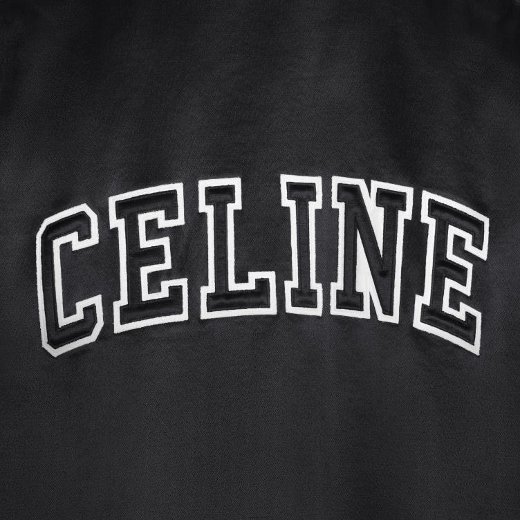 CELINE zwart bomberjack van dik satijn 4TLH81843