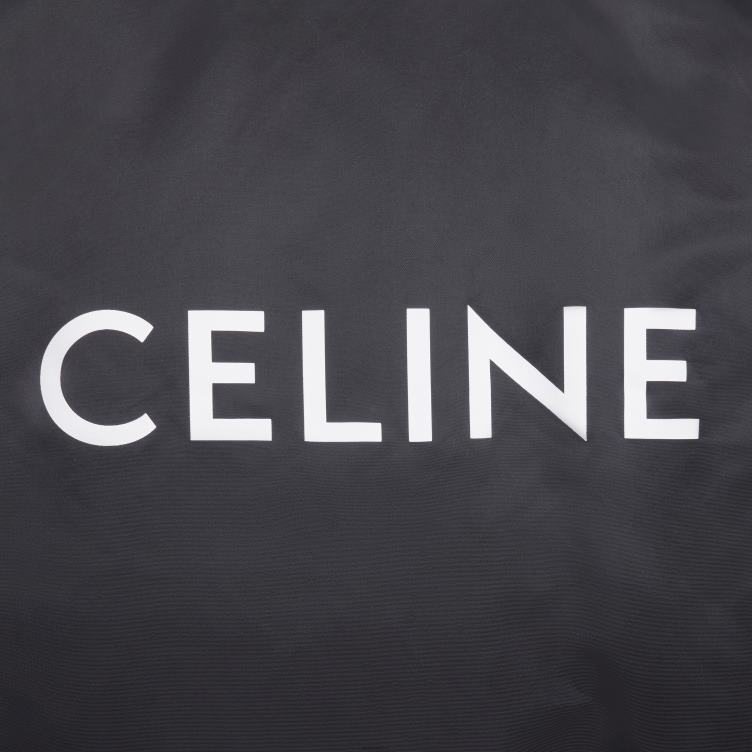 CELINE zwart bomberjack van nylon keperstof 4TLH81829