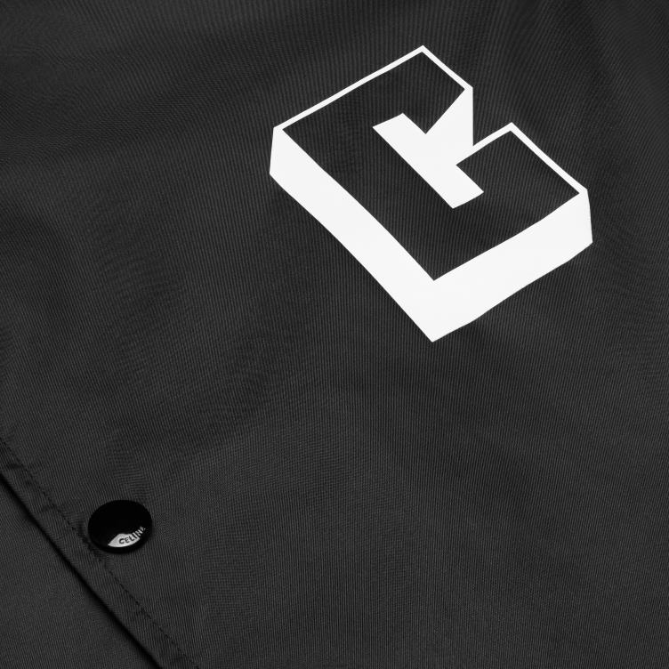 CELINE zwart coachjack van lichtgewicht nylon 4TLH81849