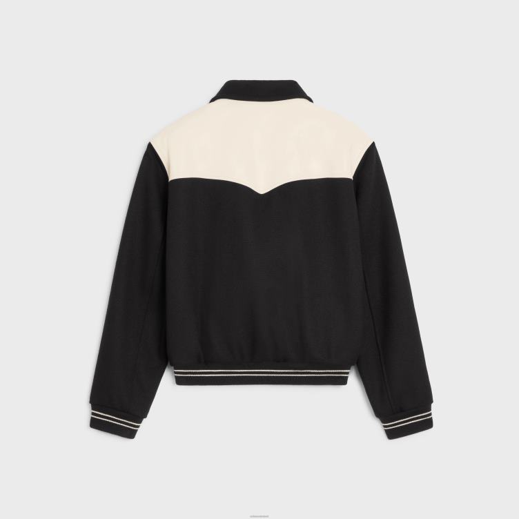 CELINE zwart jack teddyjack van gepantserde wol 4TLH81834