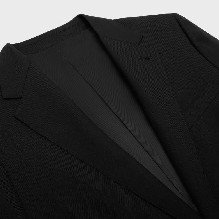 CELINE zwart klassiek jasje van wolgabardine 4TLH81869