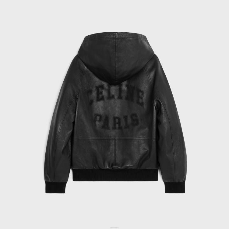 CELINE zwart los blousonjack van zacht lamsleer 4TLH81783