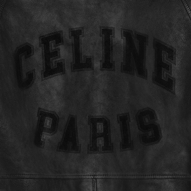 CELINE zwart los blousonjack van zacht lamsleer 4TLH81783