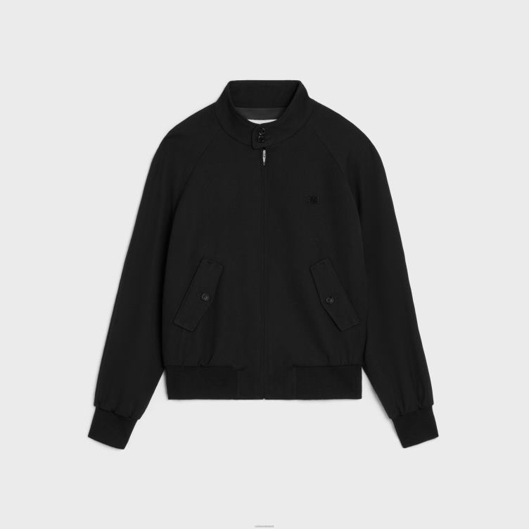 CELINE zwart triomphe blousonjack van wolgabardine 4TLH81841