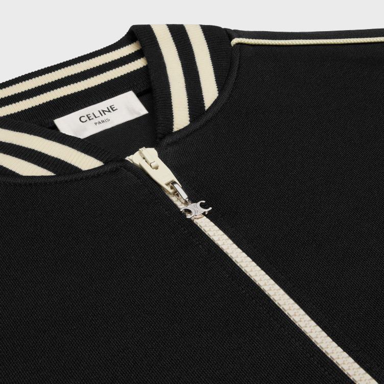 CELINE zwart wit triomphe teddyjack van dubbelzijdige jersey 4TLH81848