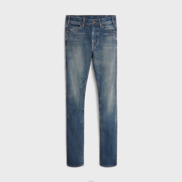CELINE spoor wassen skinnyjeans van denim 4TLH82004