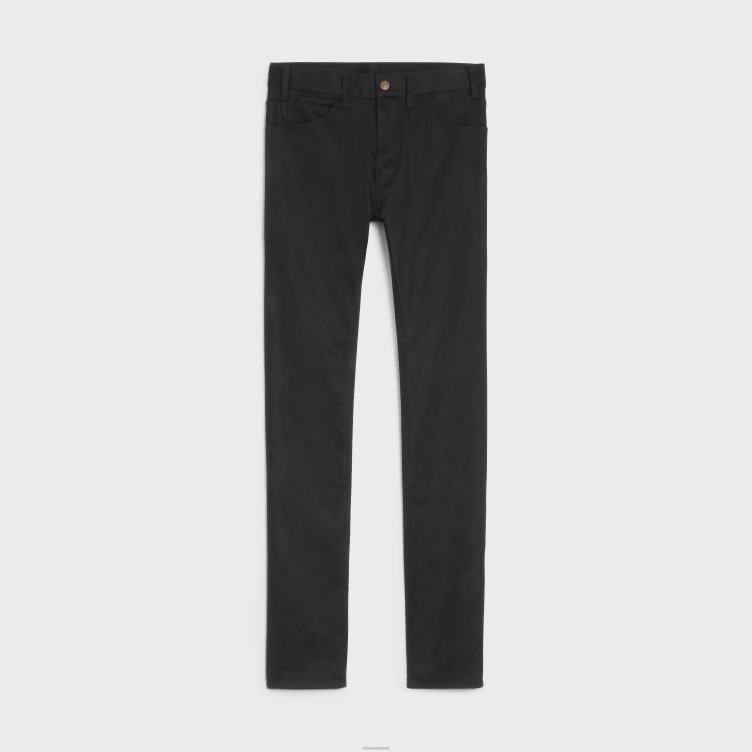 CELINE vintage puur zwart skinnyjeans van denim 4TLH82000