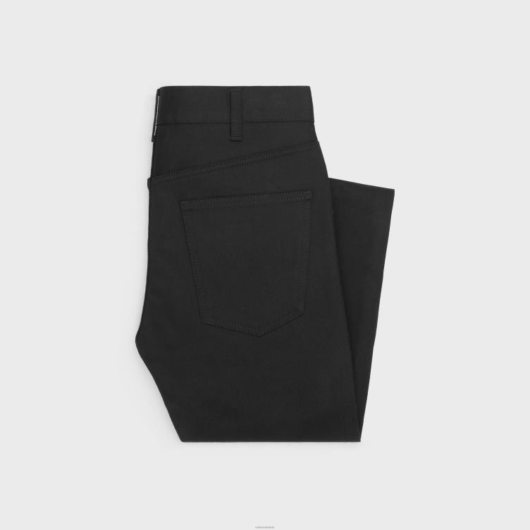 CELINE vintage puur zwart skinnyjeans van denim 4TLH82000