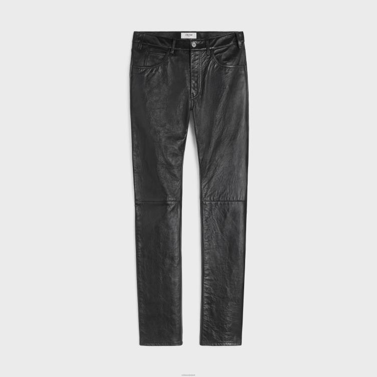 CELINE zwart Lou jeans van zacht lamsleer 4TLH81868