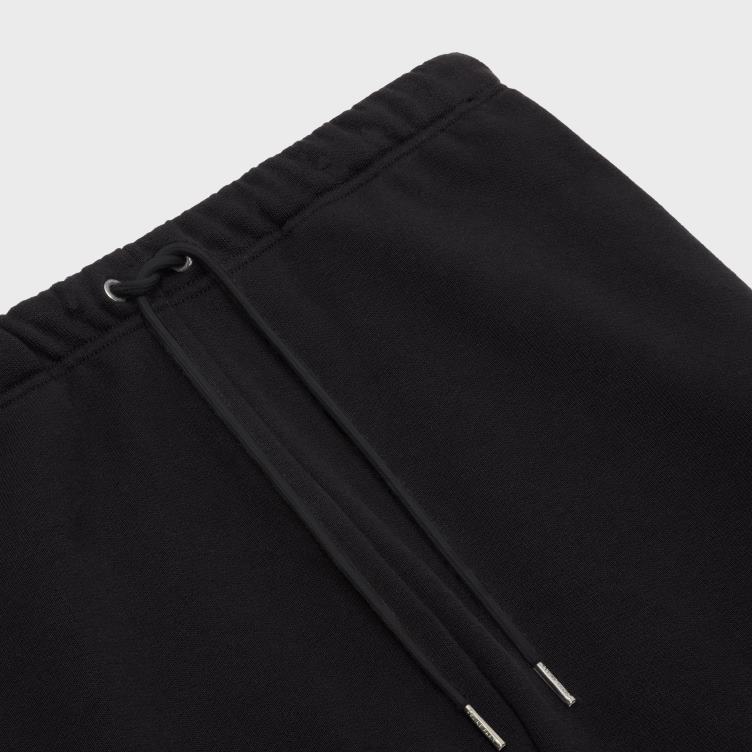 CELINE zwart wit korte broek van katoenfleece 4TLH82025