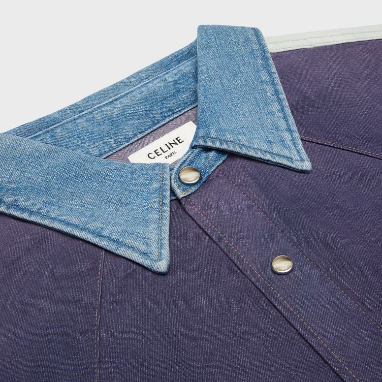 CELINE showdown wassen westernshirt van denim 4TLH81991