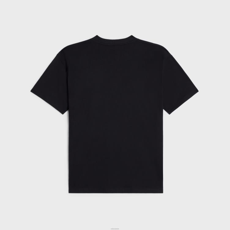 CELINE zwart wit Waanzinnig dagdroom-T-shirt van katoen 4TLH81813