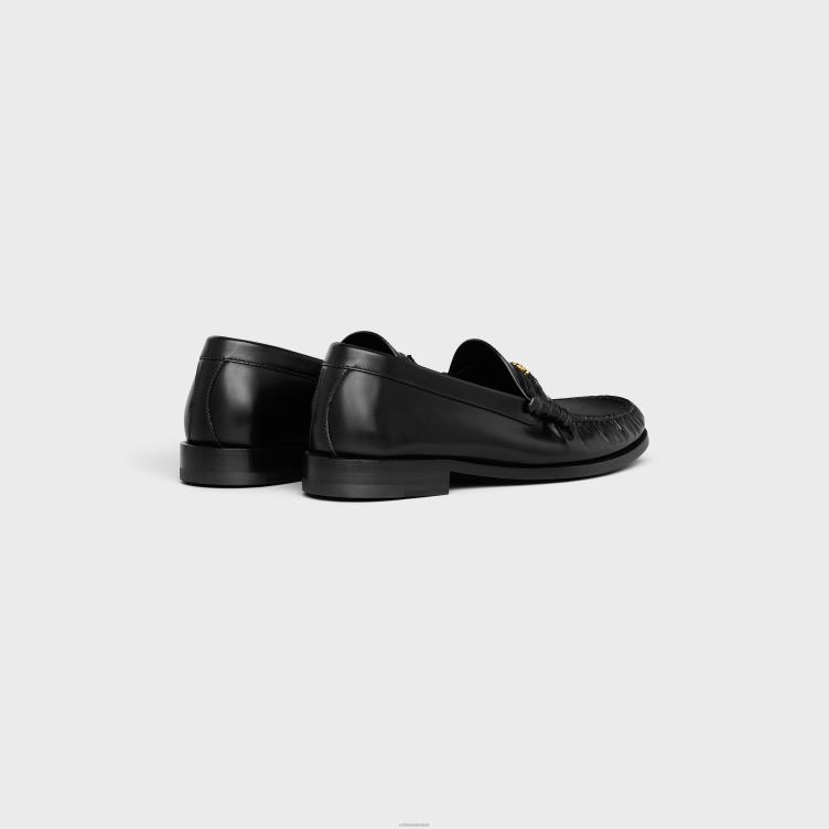 CELINE zwart luco triomphe loafer van gepolijst stierenleer 4TLH82066