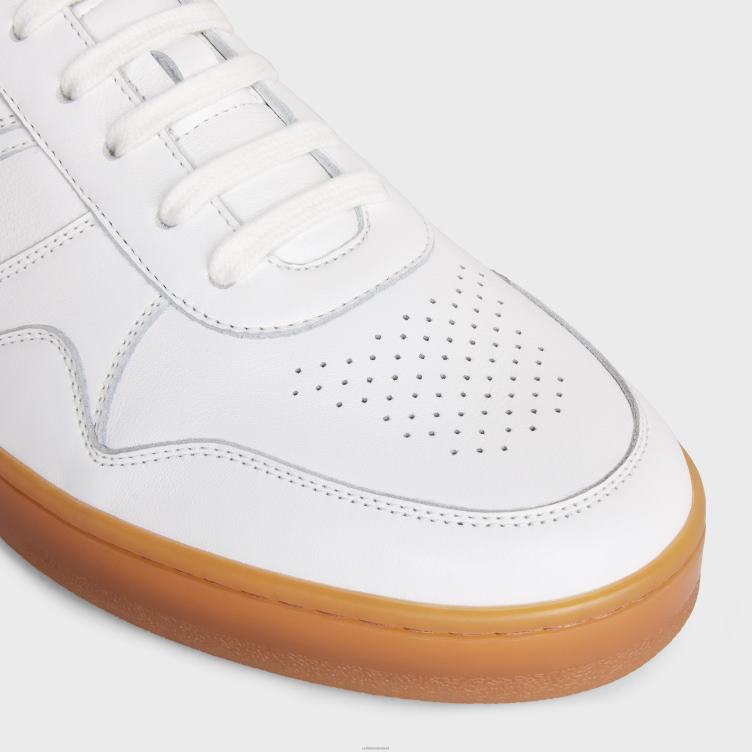 CELINE optiek wit/beige Lage sneaker met veters van kalfsleer 4TLH82043