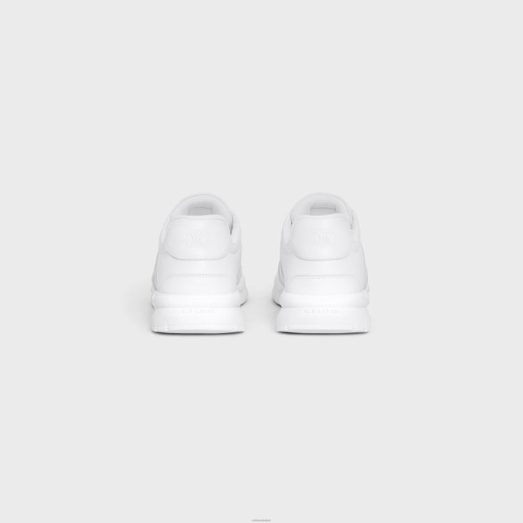 CELINE optisch wit runner cr-01 lage vetersneaker van kalfsleer 4TLH82030
