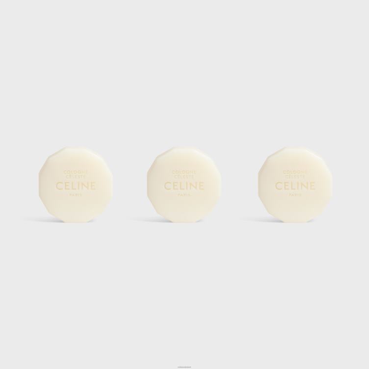 CELINE één kleur geparfumeerde zepensetcologne celeste 3x100g 4TLH81476