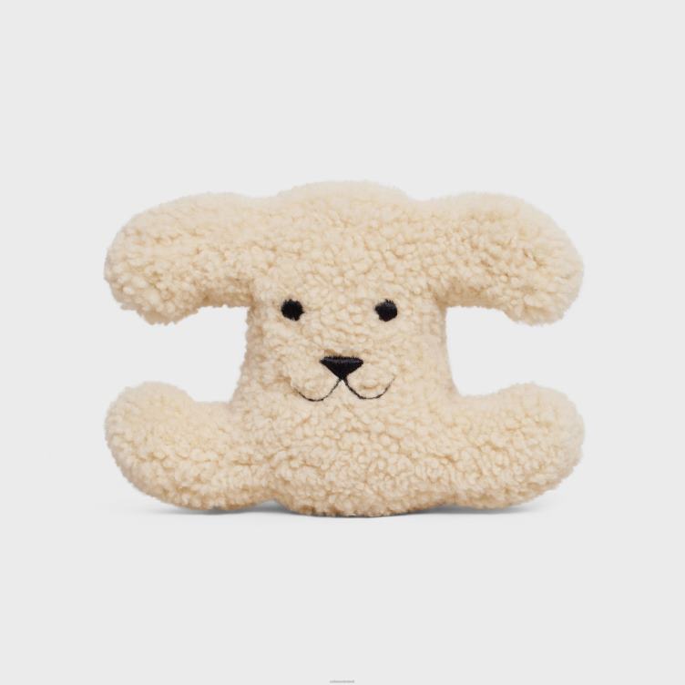 CELINE beige triomphe zacht speelgoed van geschoren schaap 4TLH81705