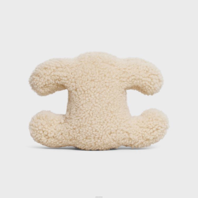 CELINE beige triomphe zacht speelgoed van geschoren schaap 4TLH81705