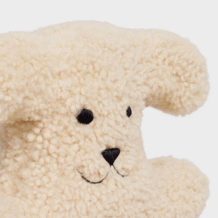 CELINE beige triomphe zacht speelgoed van geschoren schaap 4TLH81705