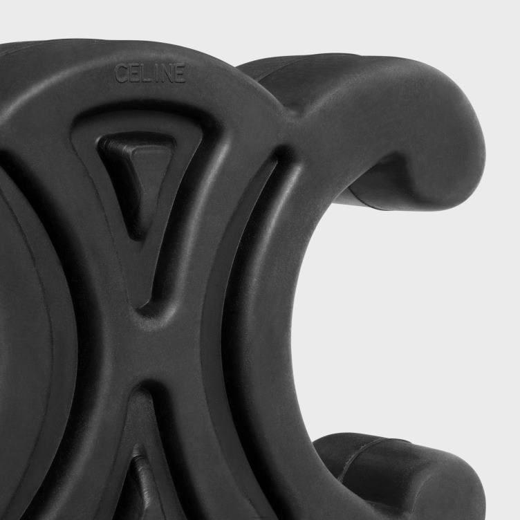 CELINE zwart klein triomphe hondenspeeltje van rubber 4TLH81704