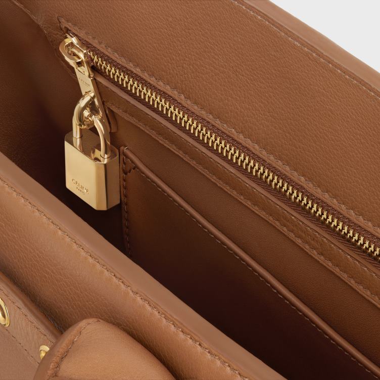 CELINE bronzen conti tas van soepel kalfsleer 4TLH8164