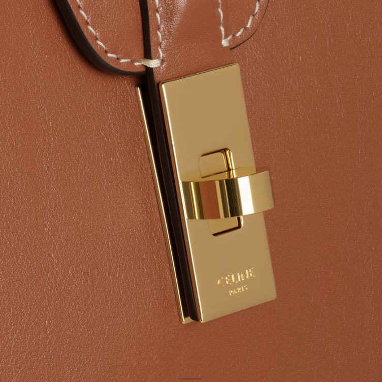 CELINE bruinen grote, zachte tas 16 van glad kalfsleer 4TLH8141