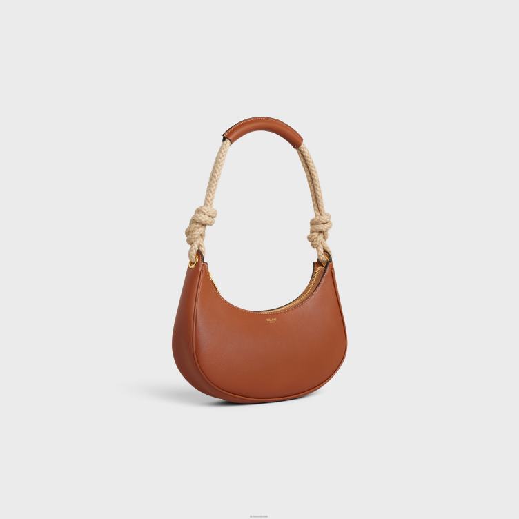 CELINE bruinen medium ava-touw van glad kalfsleer 4TLH8157