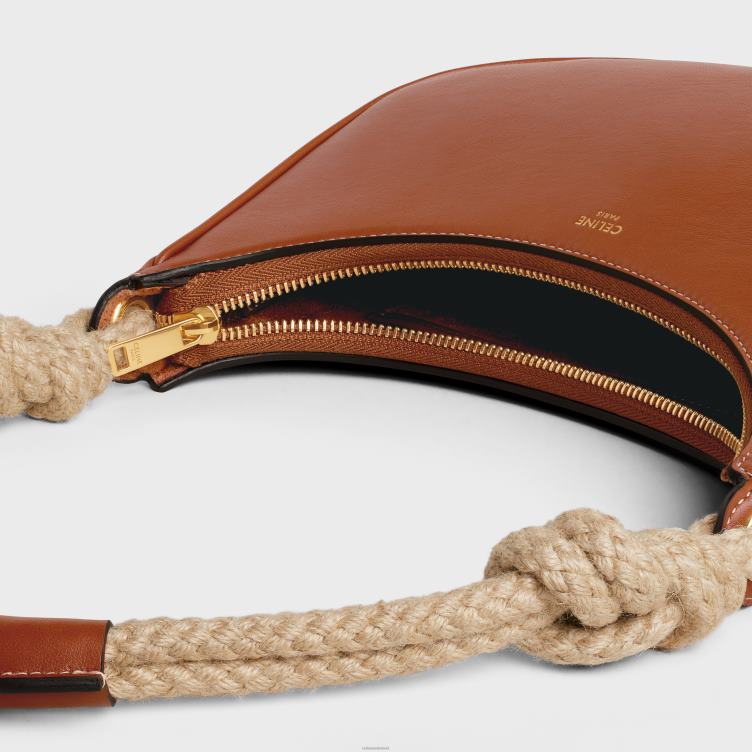 CELINE bruinen medium ava-touw van glad kalfsleer 4TLH8157