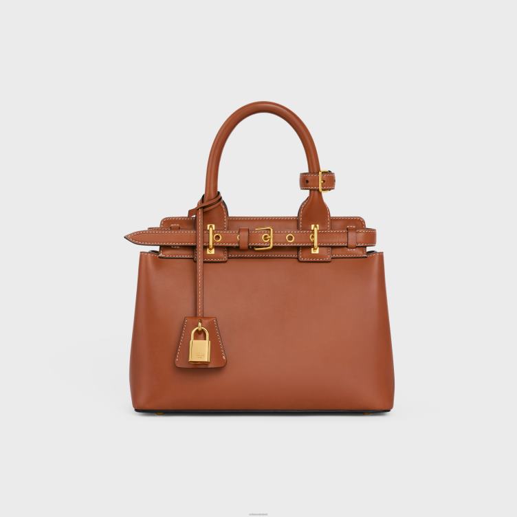 CELINE bruinen tiener conti tas van natuurlijk kalfsleer 4TLH8161