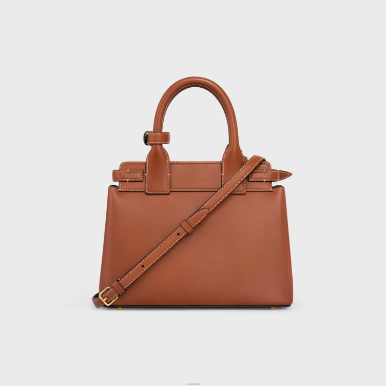 CELINE bruinen tiener conti tas van natuurlijk kalfsleer 4TLH8161