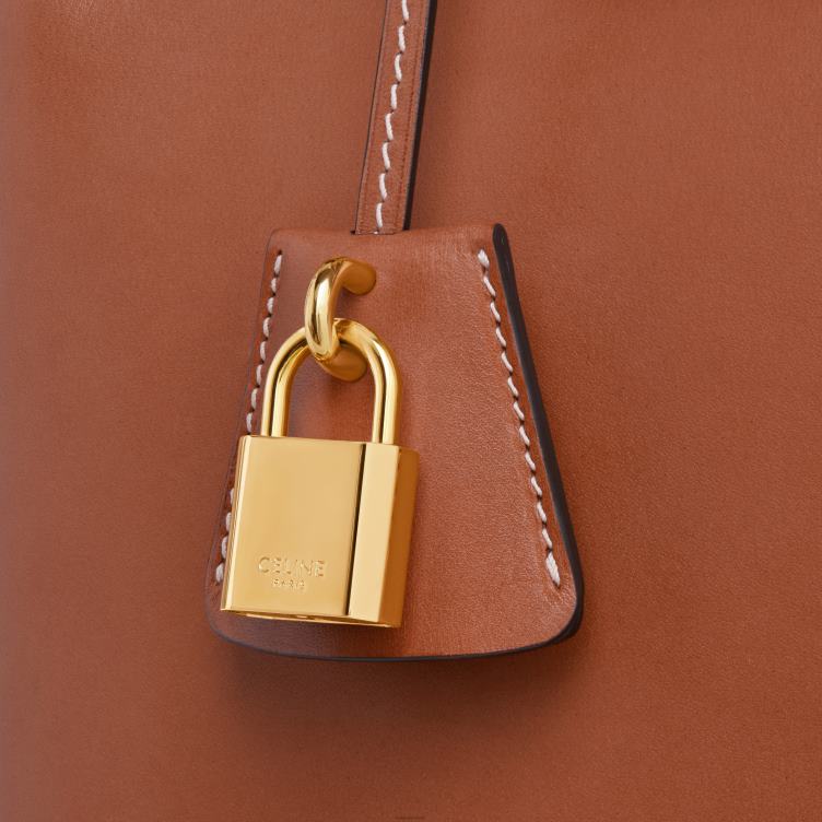 CELINE bruinen tiener conti tas van natuurlijk kalfsleer 4TLH8161