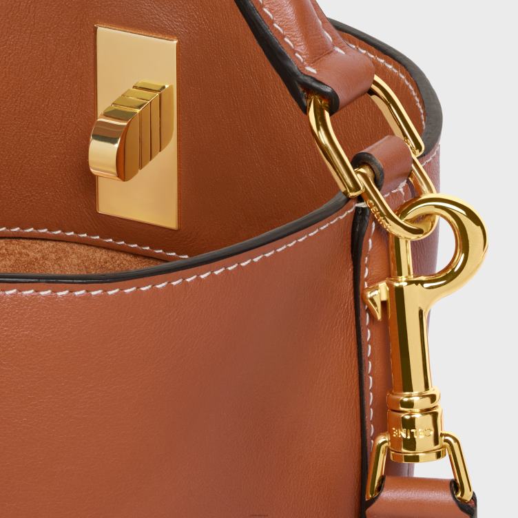 CELINE bruinen tieneremmer 16 van glad kalfsleer 4TLH8148