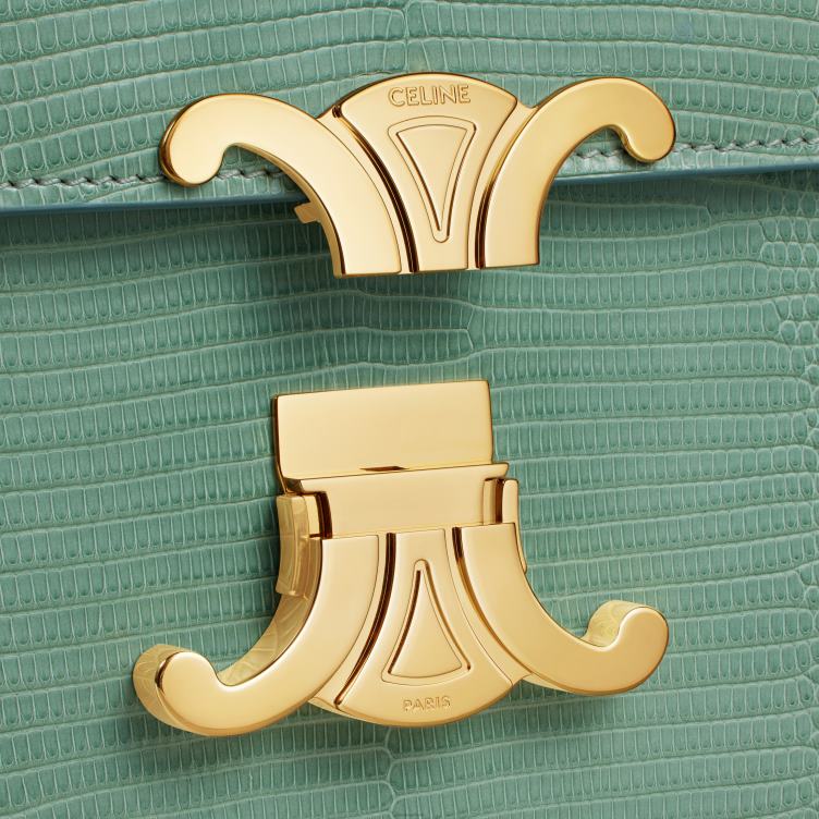 CELINE celadon tiener triomphe tas in hagedis 4TLH8115