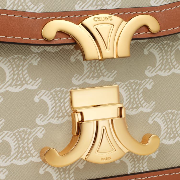 CELINE greg tiener triomphe tas van triomphe canvas en kalfsleer 4TLH8216