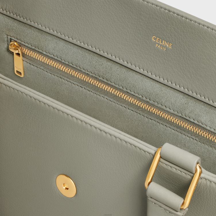 CELINE groene klei Middelgrote appolinetas van soepel kalfsleer 4TLH8272