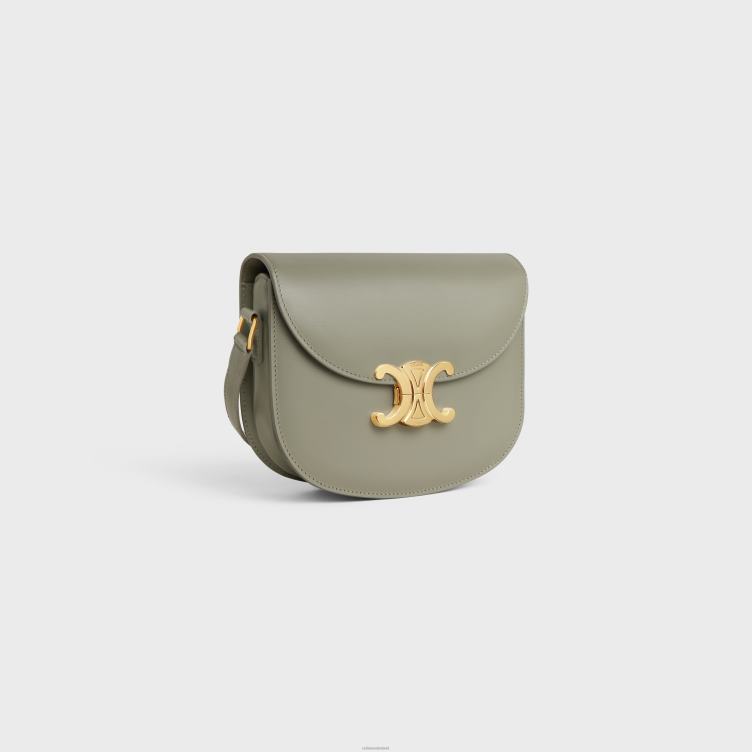 CELINE groene klei besace clea van glanzend kalfsleer 4TLH8173