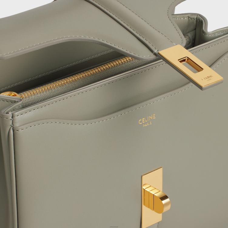 CELINE groene klei kleine 16-tas van gesatineerd kalfsleer 4TLH8125