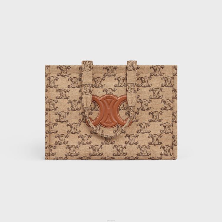 CELINE kameel grote cabas thais in textiel met triomphe 4TLH8243