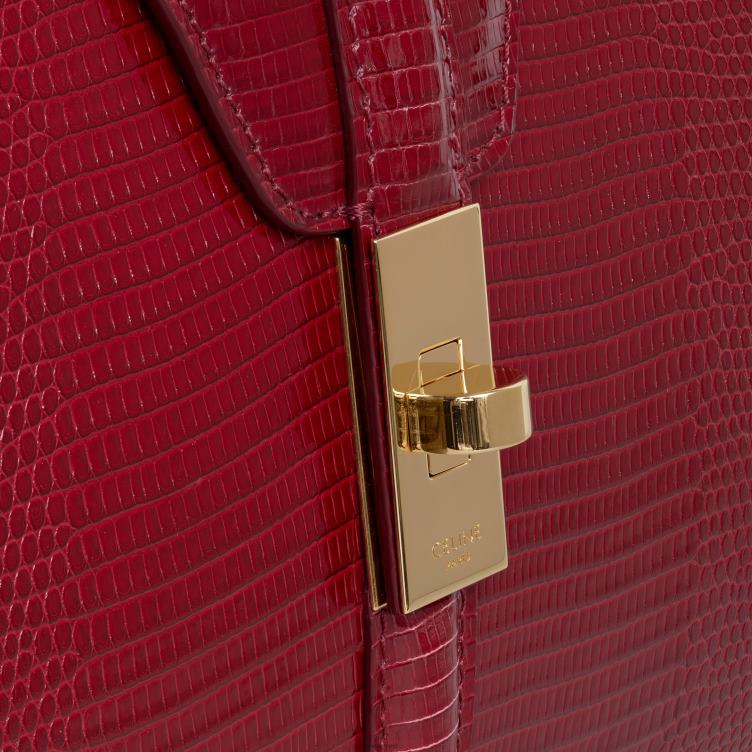 CELINE licht bordeaux kleine zak van 16 in hagedis 4TLH8130