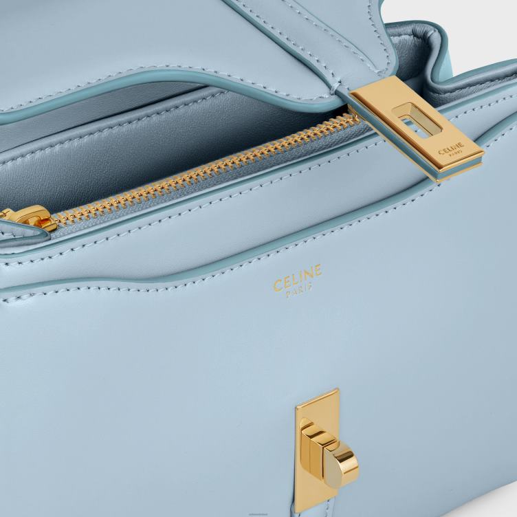 CELINE lichtblauw mini 16 van gesatineerd kalfsleer 4TLH866