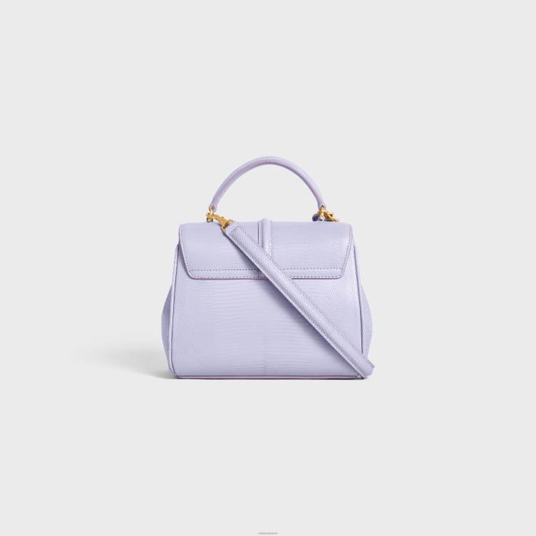 CELINE lichte lavendel mini 16 in hagedis 4TLH8140