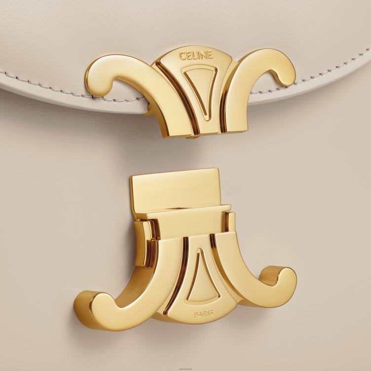 CELINE lichte steen besace clea van glanzend kalfsleer 4TLH859