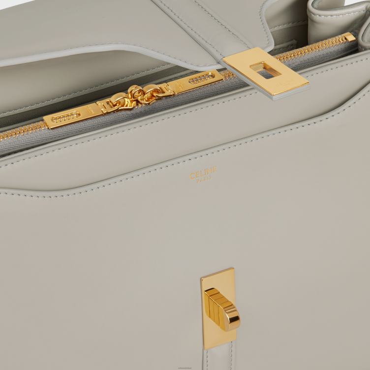 CELINE lichte steen classique 16 tas van gesatineerd kalfsleer 4TLH8121