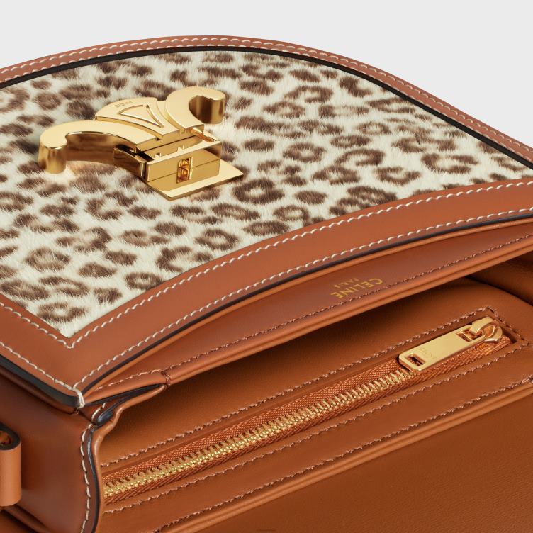 CELINE luipaard besace clea van ponykalfsleer met print 4TLH8175