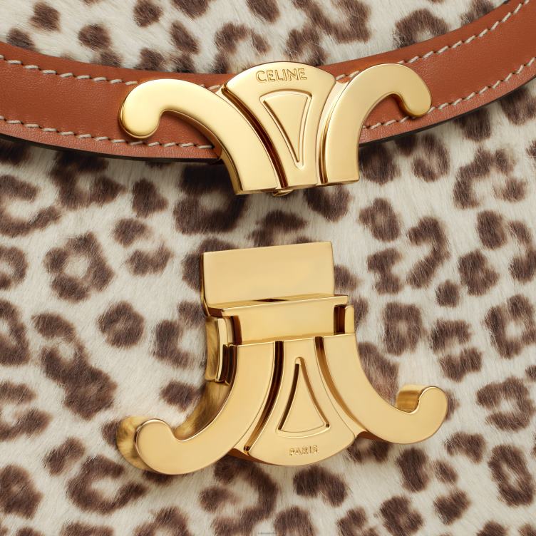 CELINE luipaard besace clea van ponykalfsleer met print 4TLH8175